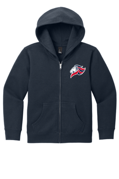 Full Zip Mustang logo Hoodie