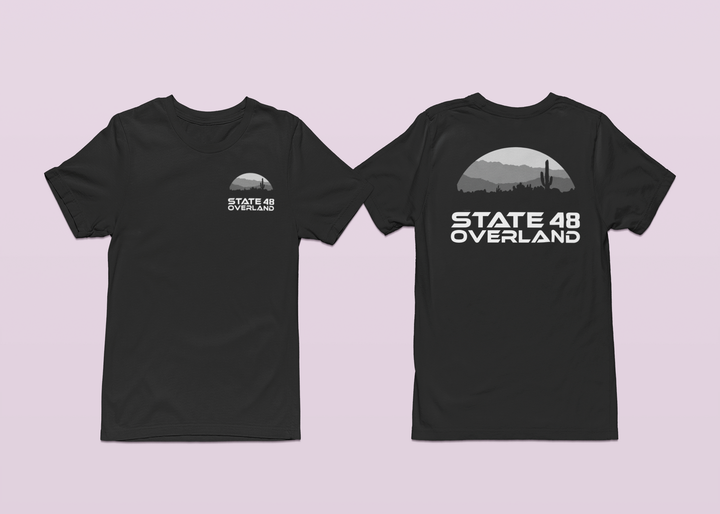 Grey Camo State 48 Overland Unisex T-shirt